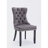 Modern Glam Velvet Upholstered Dining Chair with Pull Ring (Set of 2)-1632361203-1646401628