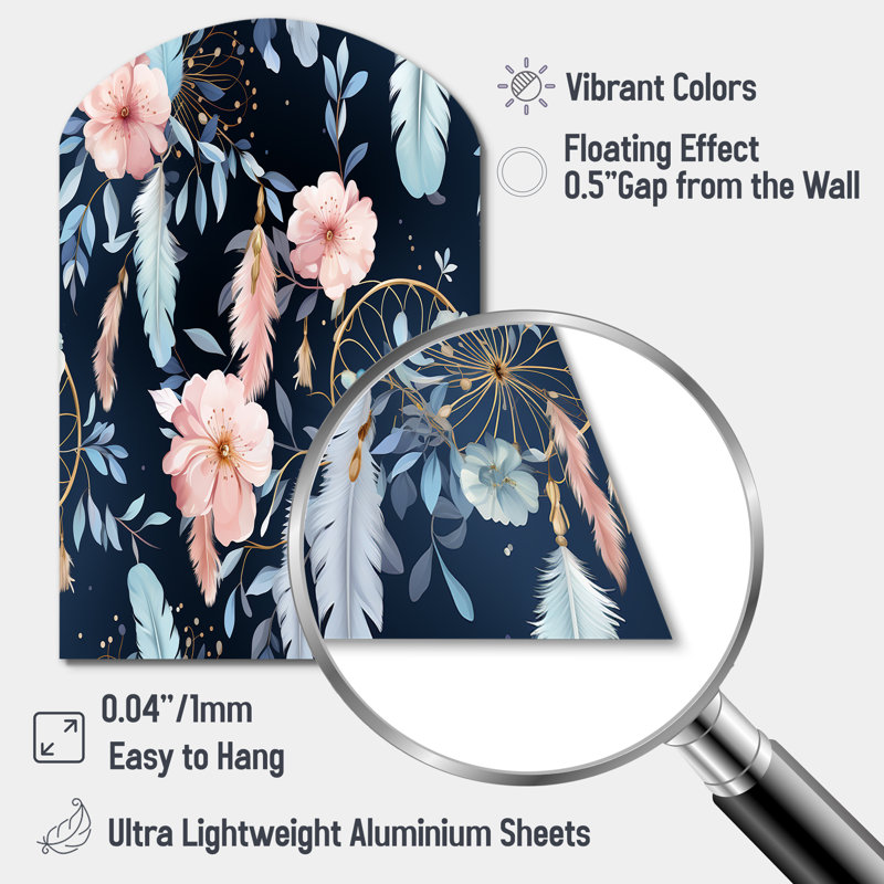 Tizian - art mural en métal Floral, H 34 po x l 25 po