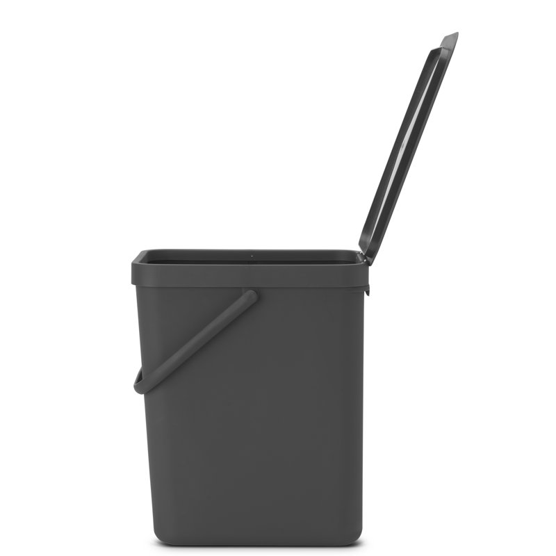 Brabantia Sort & Go 40 Litre Rubbish Bin, 25 L, Lilac Pink