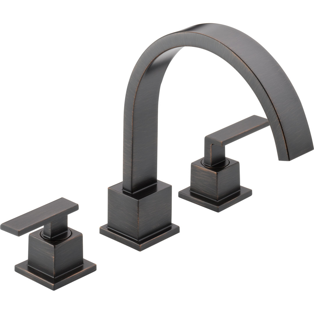Vero Double Handle Deck Mounted Roman Tub Faucet Trim Delta 