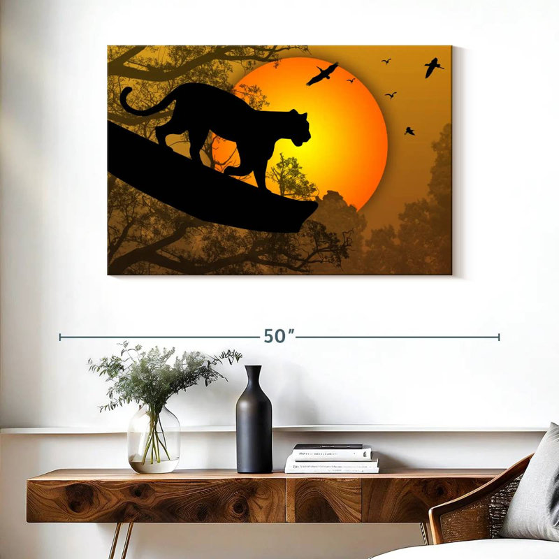 Brampt Panther Silhouette, 26" H x 39" W
