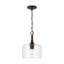 Luminaire suspendu tambour simple à 1 lumière Achen-1835236411