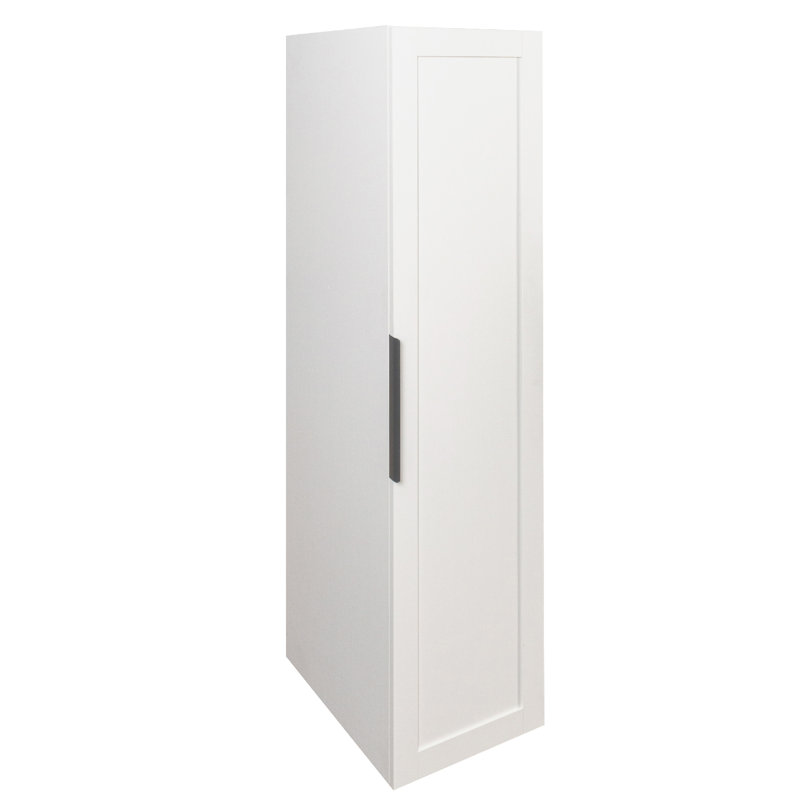 Armoire de rangement 62,8 po avec 5 tablettes suspendues, Blanc