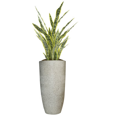 Panama Artificial Faux Real Touch 50" Tall Agave With Fiberstone Planter