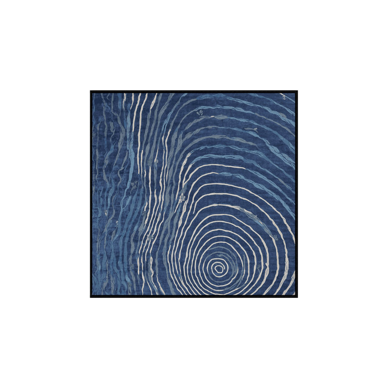 Machine Washable Gray Area Rug, Square 7'