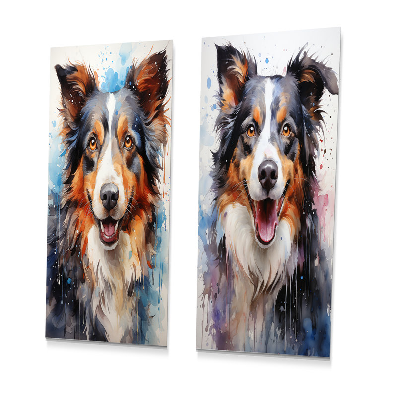 Ensemble de salon Border Collie Brilliance - Dog, H 28 po x l 24 po