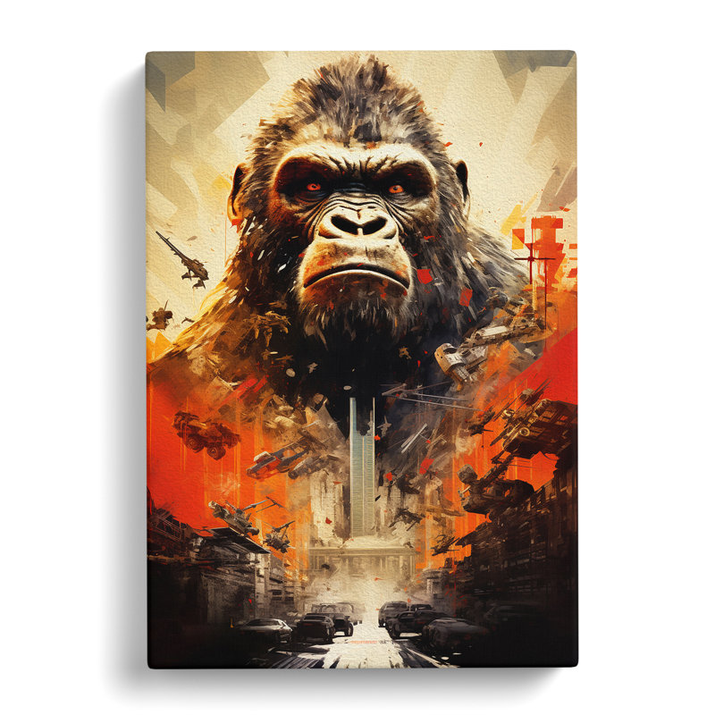 King Kong Modern - Wrapped Canvas, 76cm H x 50cm W x 3cm D