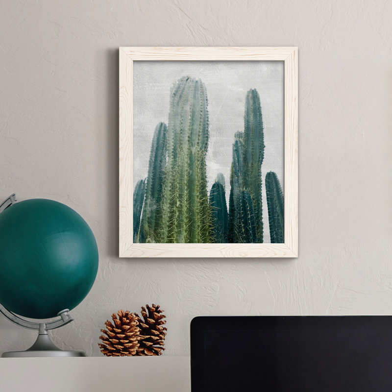 Aruba Cacti I - cadre photo, impression sur toile, H 44 po x l 31 po x P 1 po, Blanc