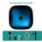 Bathroom Artistic Tempered Glass Vessel Bathroom Sink With Faucet And Pop-Up Drain, Blue