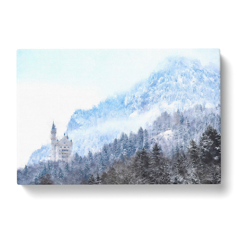 Neuschwanstein Castle In Germany - Wrapped Canvas Painting, 40cm H x 60cm W x 3cm D
