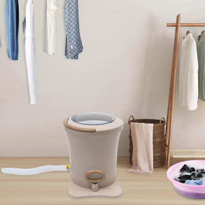 YYBSH 2.4 Cubic Feet cu. ft. Portable Dryer in Apricot Colour
