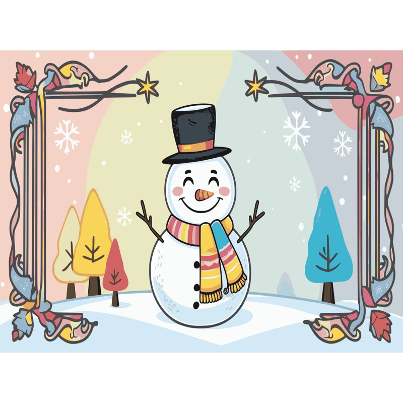 The Holiday Aisle® Christmas Winter Holiday Rug, Runner 2' x 4'