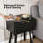 15.7" W Black Side Table 2pcs-1709722084
