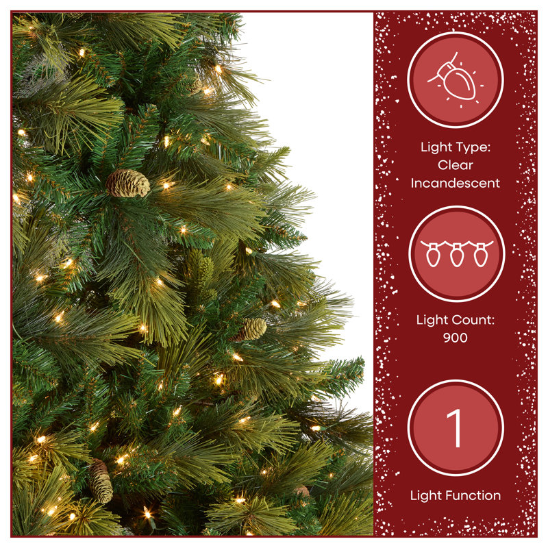 Carolina Flocked/Frosted Christmas Tree, 9'