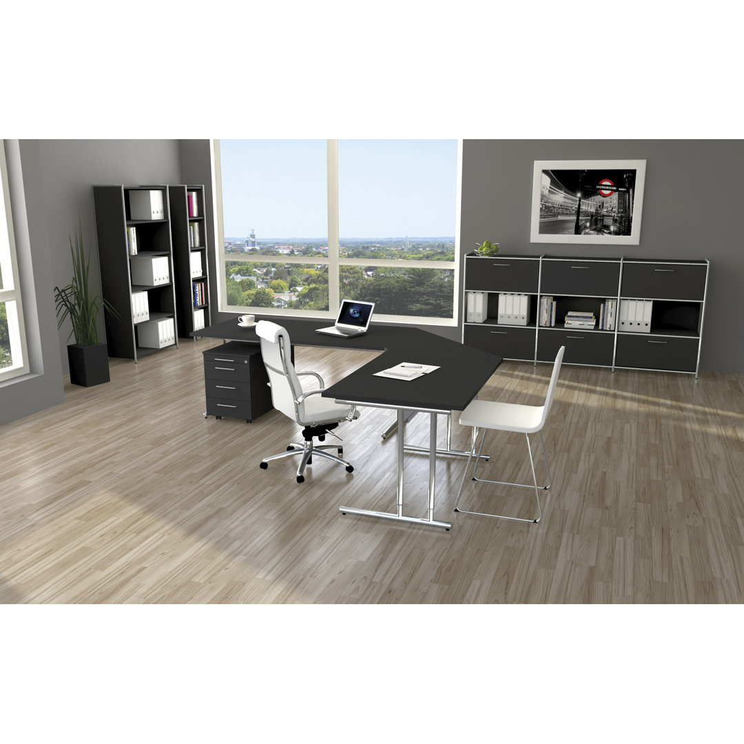 Roller 4 Drawer Filing Cabinet