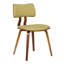 Chaise de salle à manger sans accoudoirs de style Mid-Century avec revêtement en polyester Decklen-341433493-329608221
