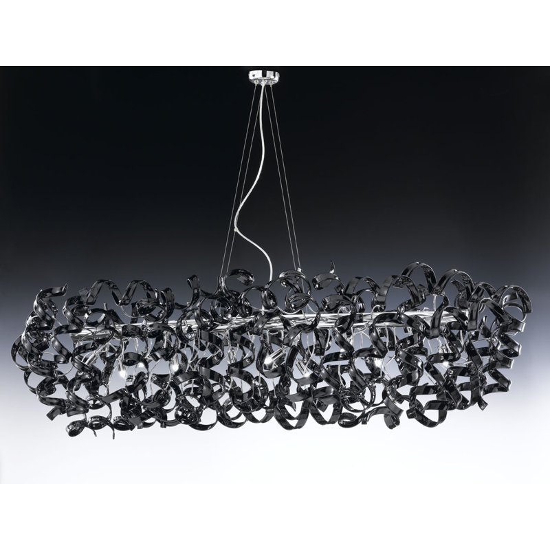 Astro 12 Light Design Pendant, Transparent