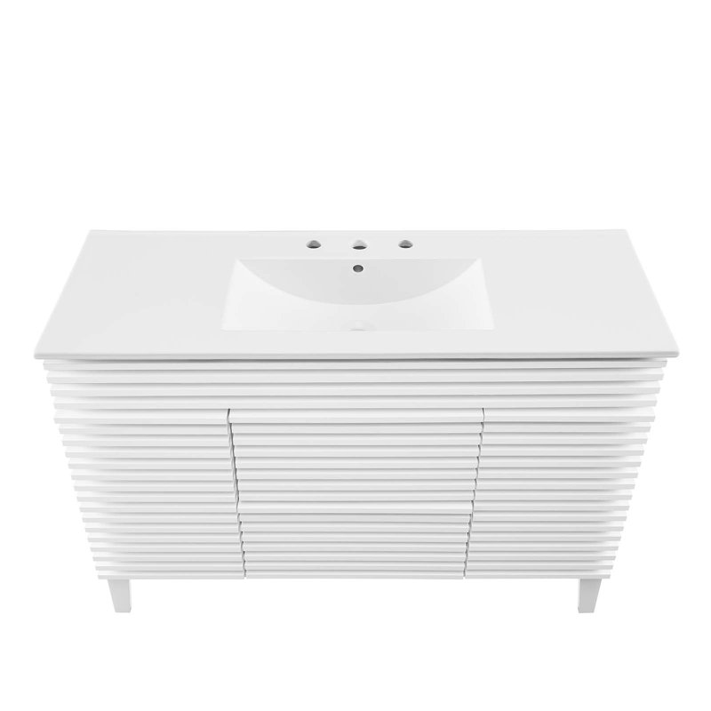 Meuble-lavabo simple 48 po Render, Blanc