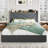 Modern Upholstered Bed With Charging Station & Storage Drawers, Velvet Wingback Headboard,Queen/Full/King Size-2091463790-2091463776
