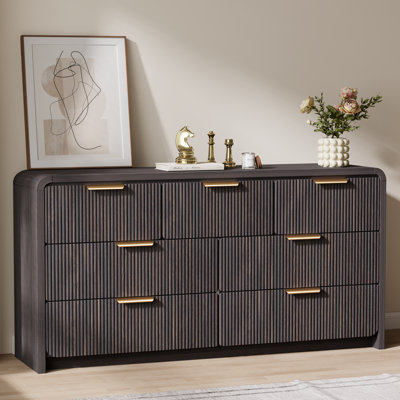 51''W Modern 7-Drawer Dresser For Bedroom, Wood Chest Of Drawers Double Dresser