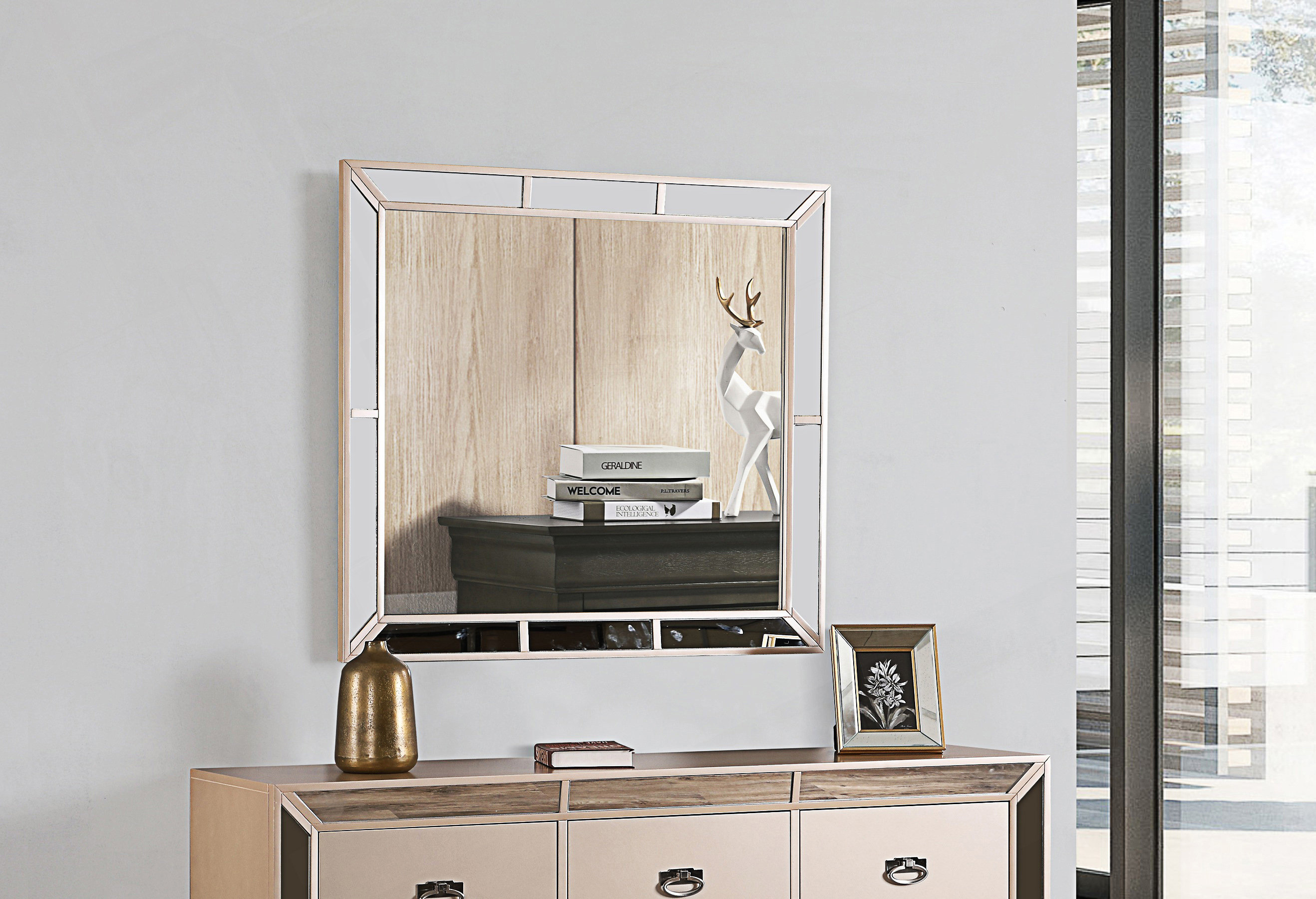 Everly Quinn Elegant Wall Mirror For Modern Spaces | Wayfair