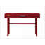 Bureau de meuble-lavabo, bureau de rangement en métal rouge avec rangement industriel | Rouge | Métal