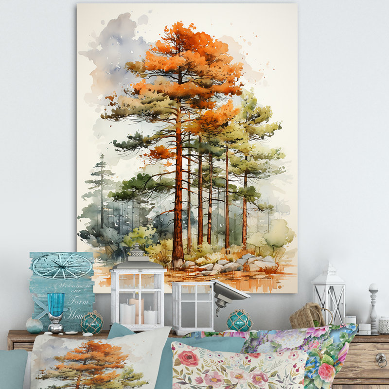 «Pine Tree Majestic Ponderosa II», reproduction sur toile tendue, H 32 po x l 24 po x P 1 po