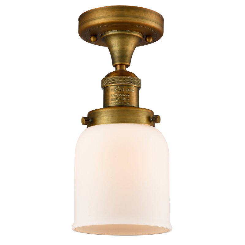 Williston Forge Archambault Glass Semi Flush Mount & Reviews | Wayfair