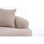 Canapé avec causeuse en chenille de grain de bois, tissu éponge haute densité, canapé compact sans assemblage pour les petits espaces et les appartements, capacité de 300 lb