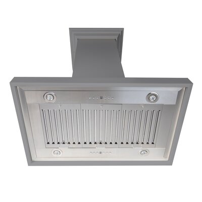 30"" Wood 400 CFM Convertible Island Range Hood -  ZLINE, KBiUU-30