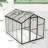 Greenhouse - Polycarbonate Panels And Secure Lock Outdoor Aluminum Rust--115808154