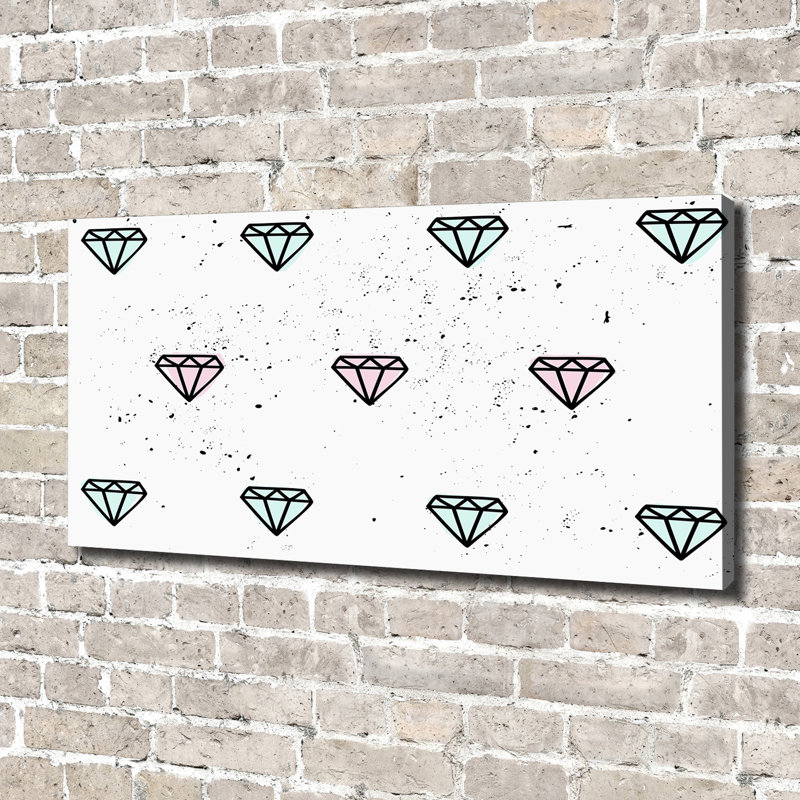 Diamonds - Wrapped Canvas Print