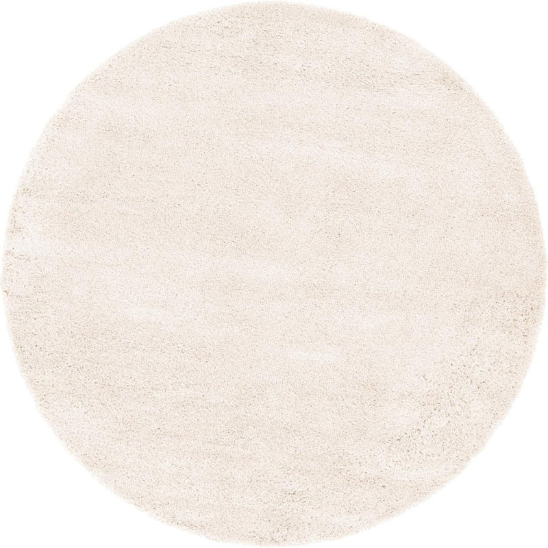 Area Rug, Round 4'1", Beige