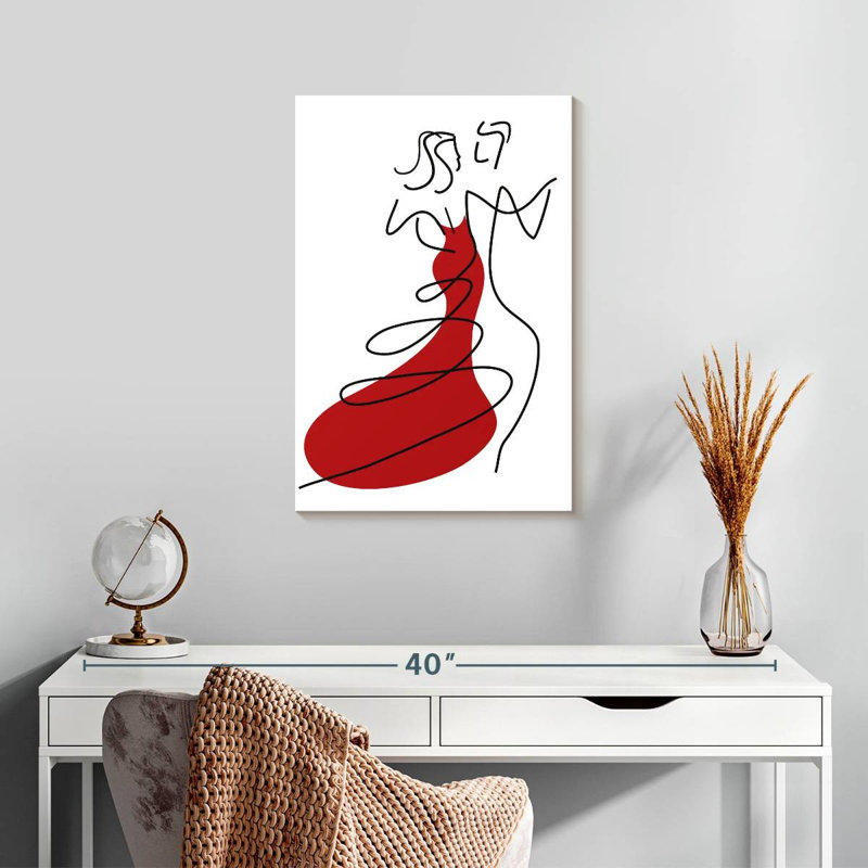 Danseurs de salon abstraits Enn, H 24 po x l 16 po