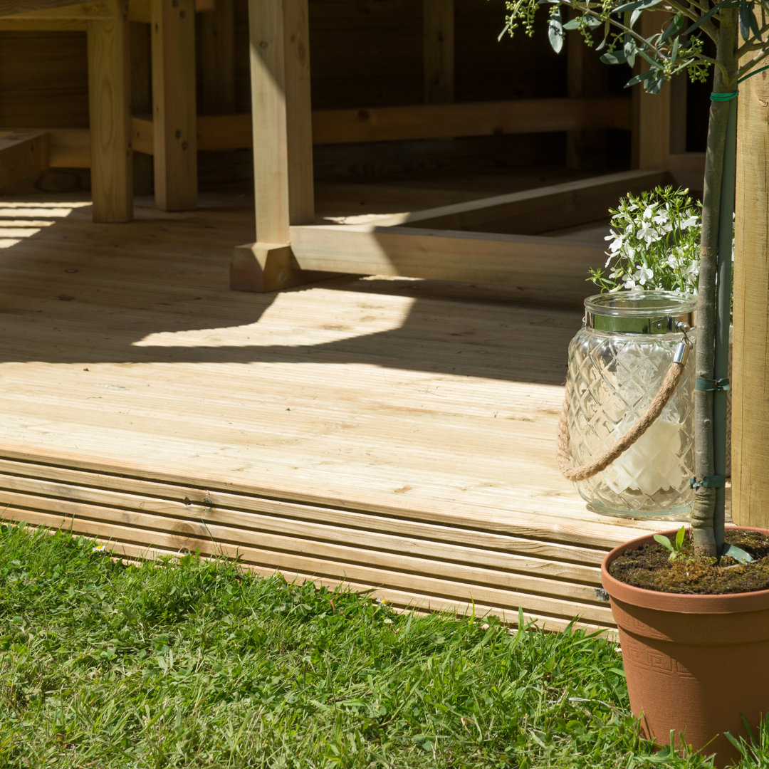 3.8m x 3.3m Wooden Gazebo