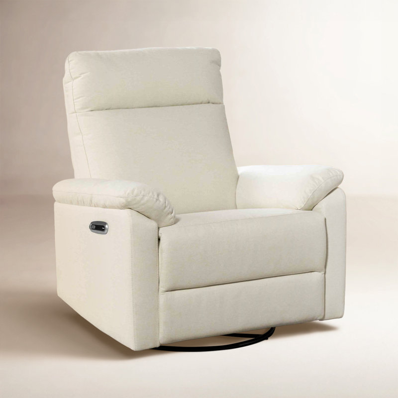 Suzy Electronic Recliner and Swivel Glider, Vanilla