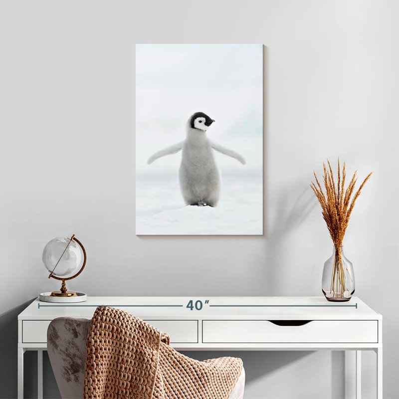 Brampt Lone Emperor Penguin, 24" H x 16" W