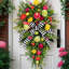 Couronne de printemps pour porte d'entrée