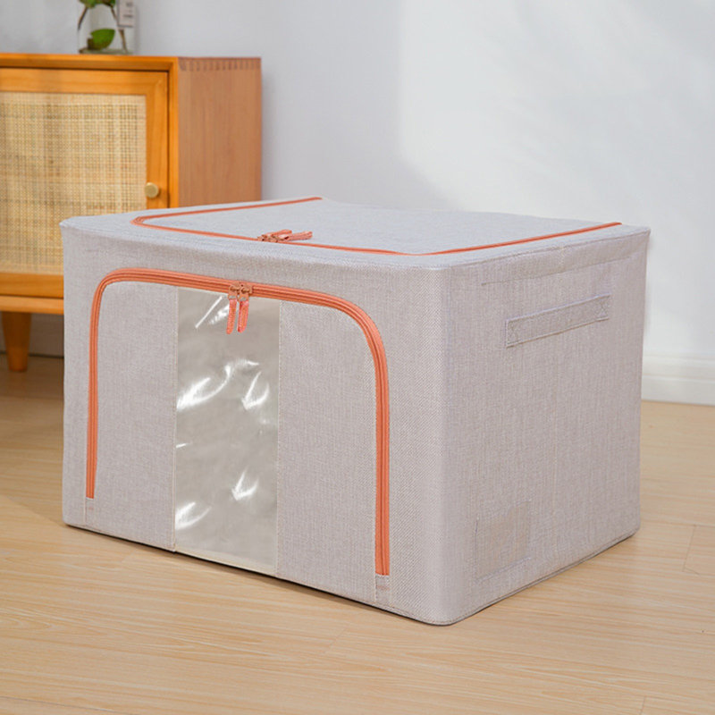 Boîte de rangement pour vêtements, 15.35" H x 11.42" W x 1.97" D, Light Gray