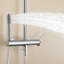 Système de douche à tuyau exposé avec douche à main et ensemble de robinets de douche à poignée simple en laiton avec valve brute-131268217