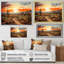 Silhouette orange, Cactus, lever de soleil - Cactus, art mural-1878149815-1878149809
