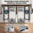 Under Counter Ice Maker Machine Commercial - 120lbs/24h With 30lbs Ice Storage Bucket & Reversible Door, Built-in Freestanding Ice Machine, Automatic Cleaning/24 Hours Timer, For Home & Commercial Use