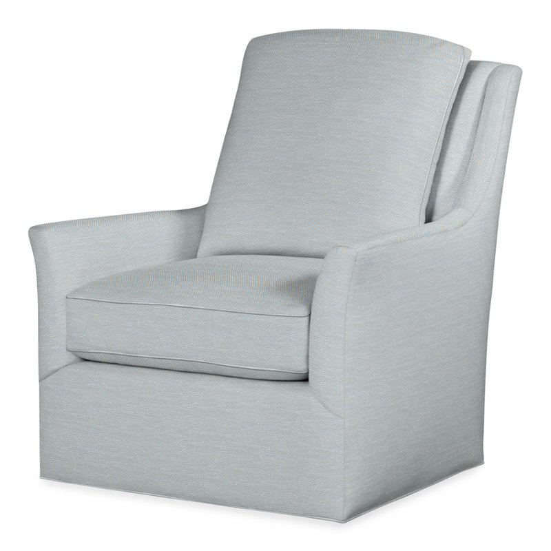 Tori Swivel Armchair, Perigold Tres Chic Ice Blue