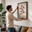 Purple Bloom Study Botanical - Framed Print-988802056-988802057