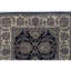 Tapis de couloir noir et or de haute qualité noué à la main Trinity