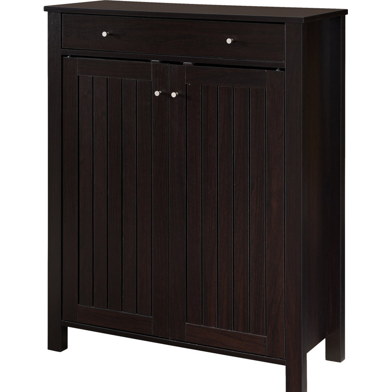 12 Pair Shoe Storage Cabinet, Cappuccino