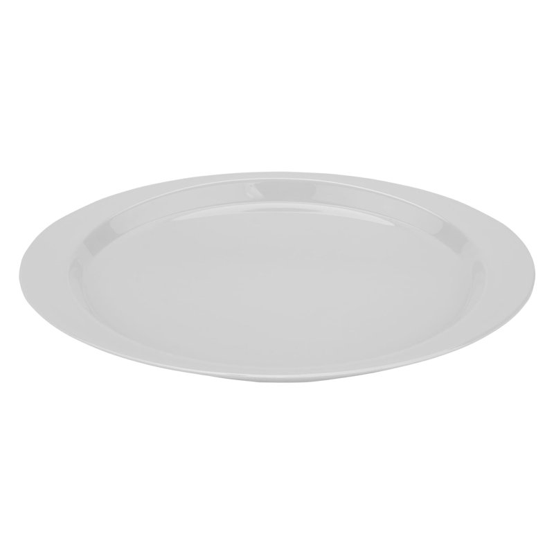 Plat de service ovale en mélamine GET, blanc diamant (ensemble de 12), H 0,91 po x L 12 po x l 9 po