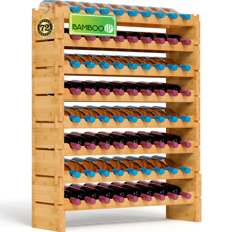 72 Bottle Wine Bottle Rack Beige