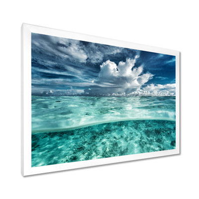 " Amazing Underwater Seascape And Clouds "