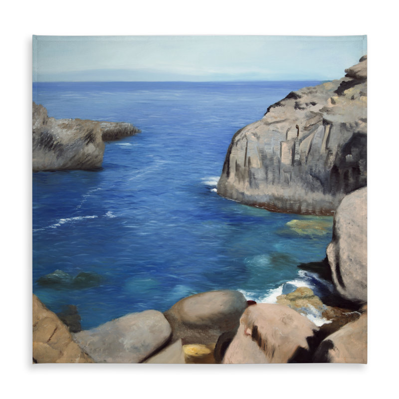 California Coast Beach Blue Tablecloth | Indoor Outdoor Decor